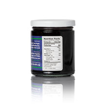 Load image into Gallery viewer, Blueberry fruit spread nutrition panel