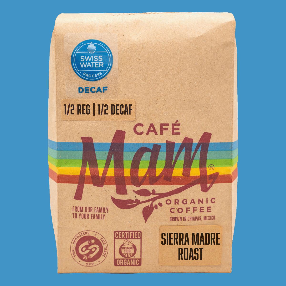 1/2 Regular & 1/2 Decaf Sierra Madre Roast
