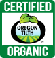 Certified Oregon Tilth Organic logo on a white background
