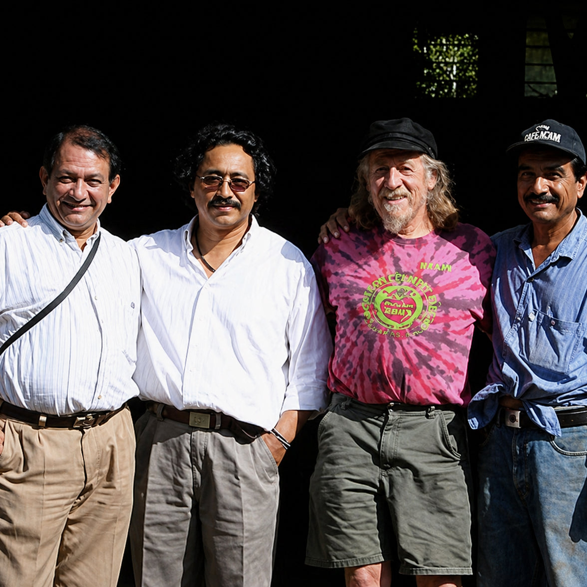 Café Mam began with a single shipment of coffee—and a partnership that’s lasted decades. In 1989, Royal Blue Organics founder dahinda meda purchased the first container from the ISMAM cooperative in Chiapas, Mexico, laying the foundation for Café Mam.