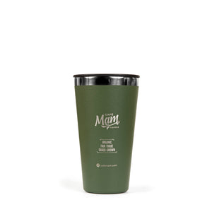 Café Mam olive green tumbler coffee mug