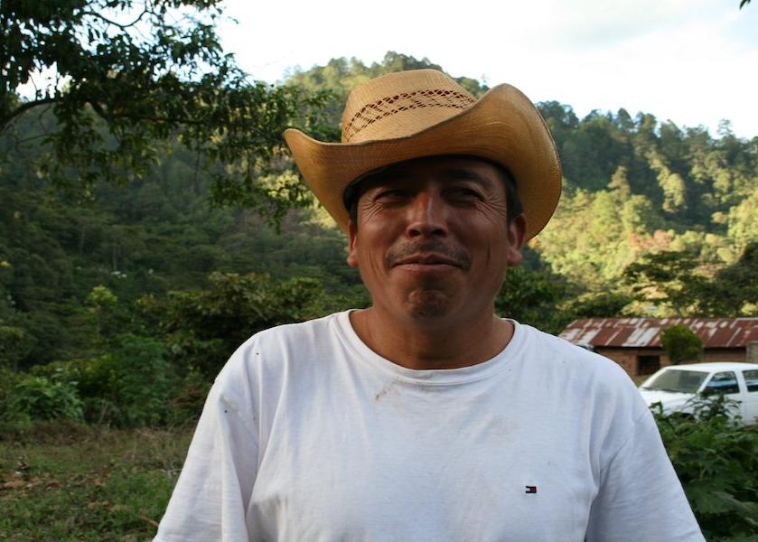 Organic coffee farmer. Fair trade coffee beans from cooperatives in Chiapas, Mexico. 