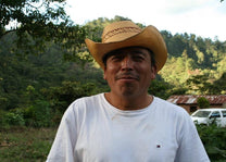 Organic coffee farmer. Fair trade coffee beans from cooperatives in Chiapas, Mexico. 