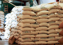 Bags of organic coffee beans. Fair trade single origin coffee form Chiapas, Mexico. 