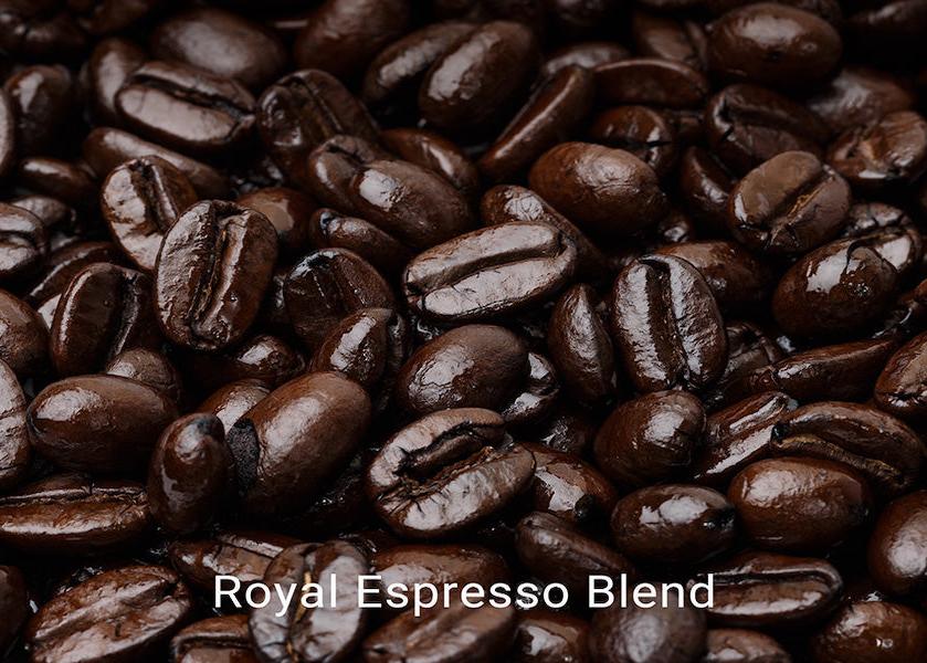 Organic, fair trade coffee, Royal Espresso Blend. Order online!