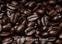 Organic, fair trade coffee, Royal Espresso Blend. Order online!