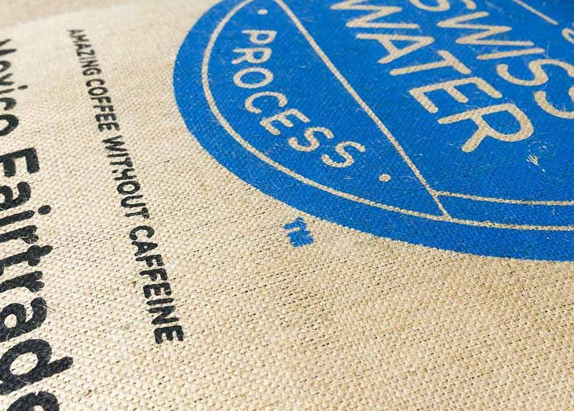 Swiss water process decaf.