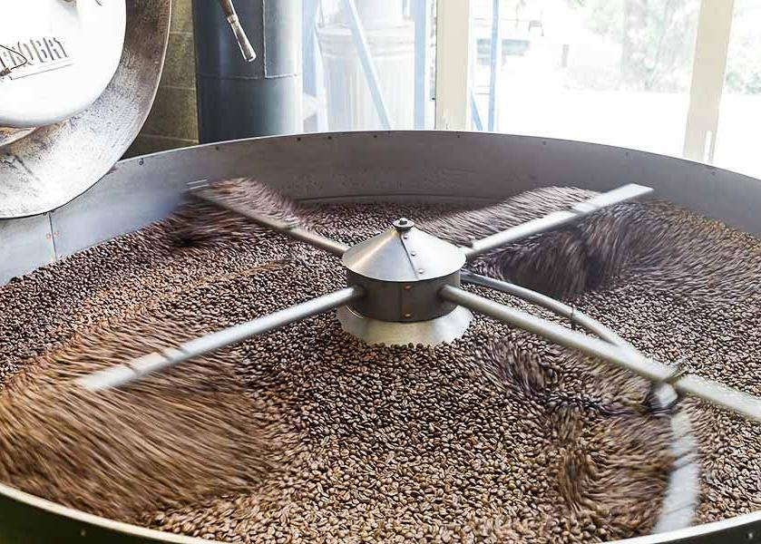 Fresh-roasted, organic, fair trade coffee.