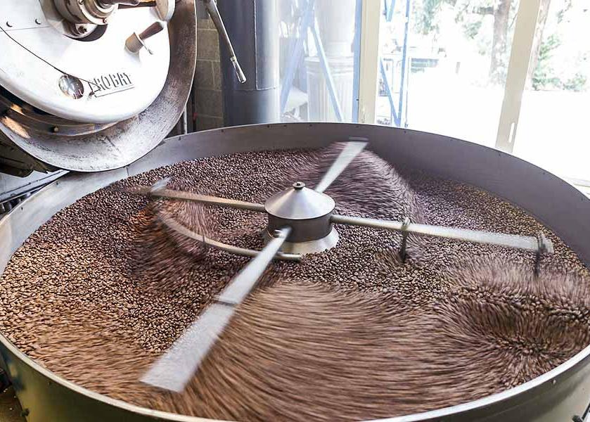 Fresh-roasted, organic, fair trade coffee.