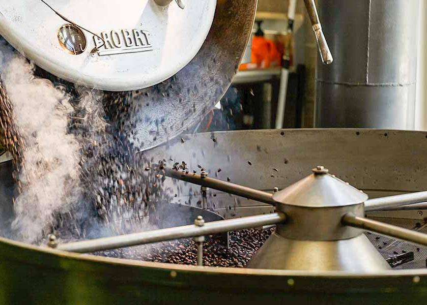 Fresh-roasted, organic, fair trade coffee. 